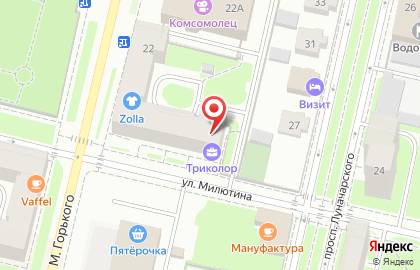 Агентство путешествий 1001 Тур на улице Максима Горького на карте