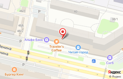 Кафе быстрого питания Subway на проспекте Ленина на карте