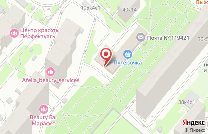 Киоск по продаже фастфудной продукции в Обручевском районе на карте