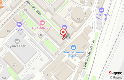 Салон продаж и обслуживания МТС на улице Галины Петровой в Туапсе на карте