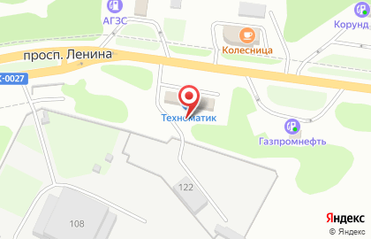 Автомойка самообслуживания Техноматик на Автозаводском шоссе на карте