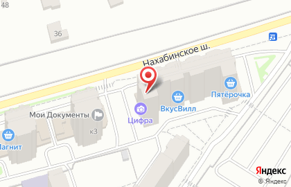 Супермаркет здорового питания ВкусВилл в микрорайоне Супонево на карте
