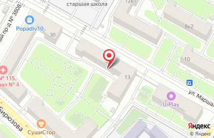 В теле на карте