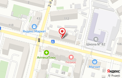 Парикмахерская Грация в Октябрьском районе на карте