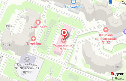 Шофёрская Медицинская Комиссия на улице Просвещения на карте