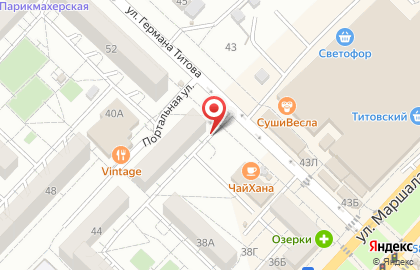 Киоск по продаже фруктов и овощей в Краснооктябрьском районе на карте