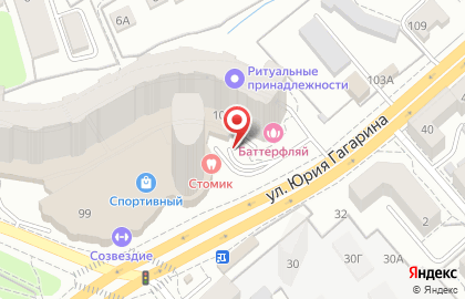 Твоя Тайна на улице Ю.Гагарина на карте