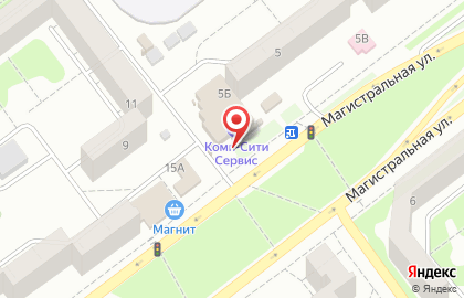 Торгово-сервисный центр Комп-Сити Сервис на Магистралиной улице на карте