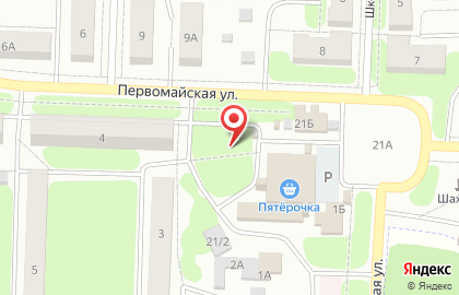 Киоск по продаже фастфудной продукции Street food на Первомайской улице на карте