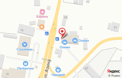 Торгово-сервисная компания Олимп на улице Азина на карте