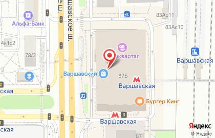 Супермаркет Перекрёсток в Нагорном районе на карте