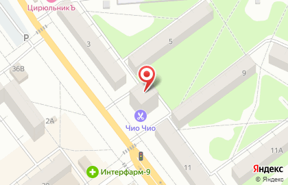 Детский на улице Строителей на карте