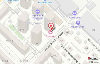 Ателье Гламур в Кировском районе на карте