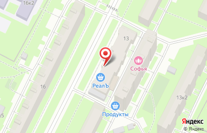 Универсам РеалЪ на улице Софьи Ковалевской на карте