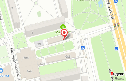 Магазин бытовой химии Сатурн на Малоярославецкой улице на карте