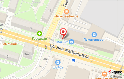 Магазин одной цены Fix Price на улице Яна Фабрициуса на карте