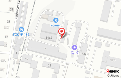 Магазин Ковчег в Железнодорожном районе на карте