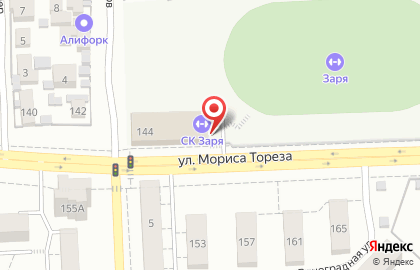 Фитнес-клуб Titan на улице Мориса Тореза на карте