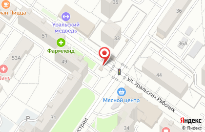 Киоск по продаже печатной продукции Роспечать в Орджоникидзевском районе на карте
