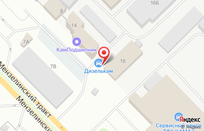 Страховая фирма на Мензелинском тракте на карте