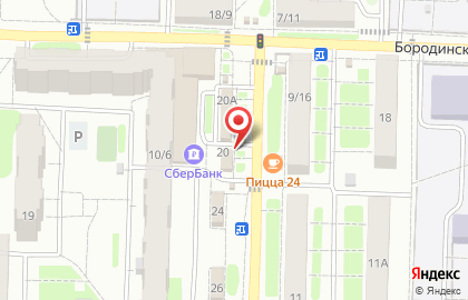 Продовольственный магазин Кутузово на улице Циолковского на карте