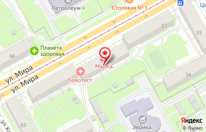 Мебельный салон Премьер в Индустриальном районе на карте