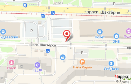 Салон флористики и декора Ботаника на проспекте Шахтёров на карте