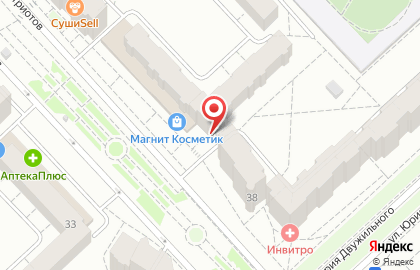 Ветеринарная клиника Рекс на улице Патриотов на карте