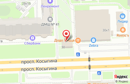 Бистро-шаверма в Красногвардейском районе на карте