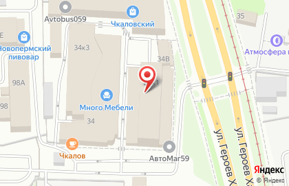 Банкомат Западно-Уральский банк на улице Героев Хасана, 34 к 1 на карте