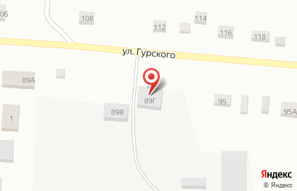 Сельпо на улице Гурского на карте