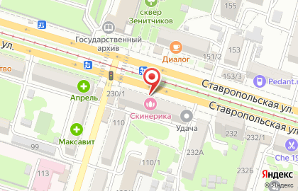 Ромашка на Ставропольской улице на карте