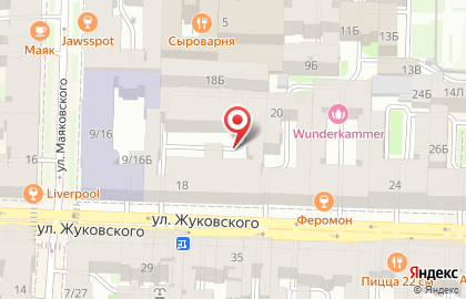 Дикси-петербург на улице Жуковского на карте
