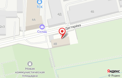 Шиномонтажная мастерская на ул. Дегтярёва, 4Б на карте
