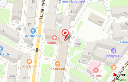 Автошкола Вектор на Невском проспекте на карте