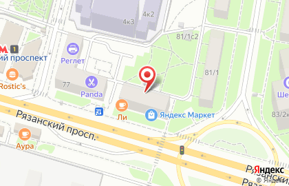 Комиссионный магазин шуб на Рязанском проспекте на карте