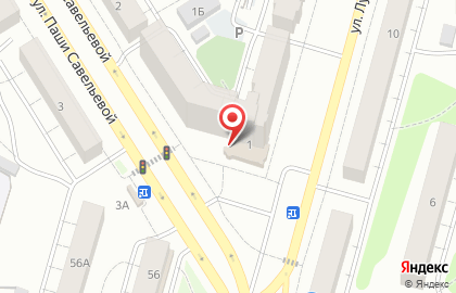 Аптека Планета Здоровья на улице Луначарского на карте