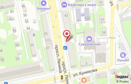 Продуктовый магазин День и ночь на проспекте Ленина на карте
