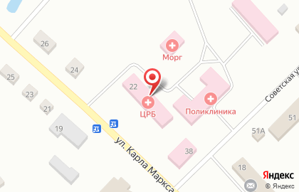 Белозерская центральная районная больница на Советской улице на карте