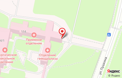 Коми республиканская клиническая больница на улице Пушкина на карте