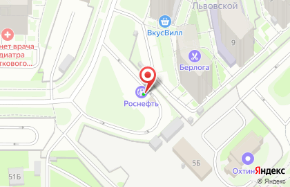 Роснефть на Львовской улице на карте