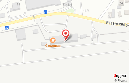 Столовая Сели Поели на Рязанской улице на карте