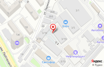Автосервис Форт-Авто на улице Лермонтова на карте