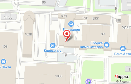 Автомойка на улице Савушкина на карте