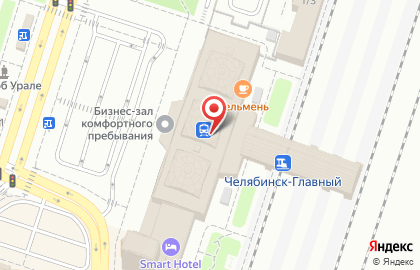 Челябинский филиал Банкомат, Банк ВТБ 24 на Привокзальной площади на карте