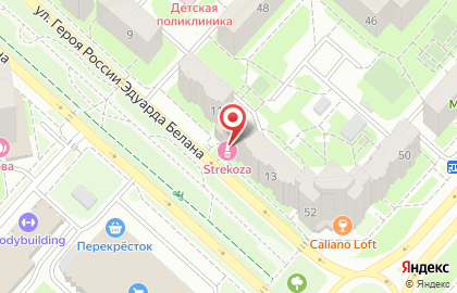 Ногтевая студия Стрекоза в Октябрьском районе на карте