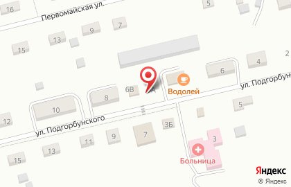 Продуктовый магазин на ул. Подгорбунского, 6 к2 на карте