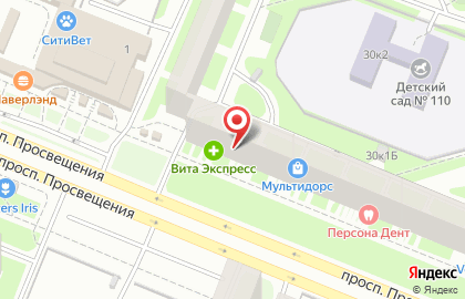 Салон оптики Глаz Алмаz на метро Проспект Просвещения на карте