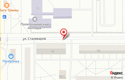 Средняя общеобразовательная школа №5 на улице Сталеваров на карте