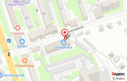 Супермаркет Пятёрочка на Никитской улице на карте